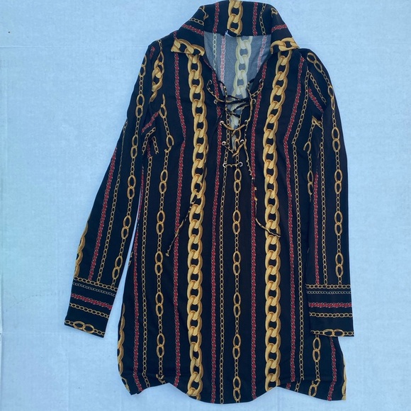 New GUESS BY MARCIANO Chain Reaction Top SZ S - Picture 6 of 10